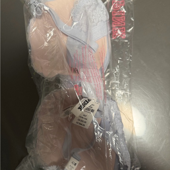 Elegant Lace Women's Bra in light blue - Picture 2 of 2